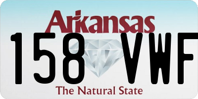 AR license plate 158VWF