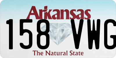 AR license plate 158VWG