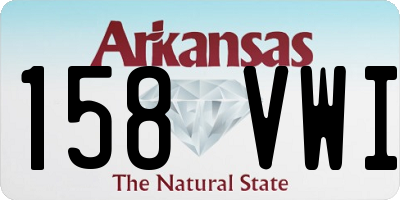 AR license plate 158VWI