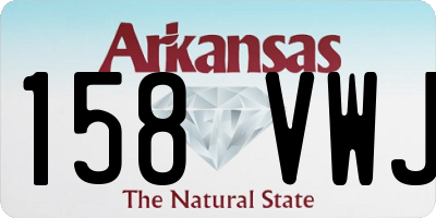AR license plate 158VWJ