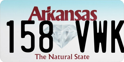 AR license plate 158VWK