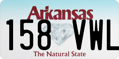 AR license plate 158VWL