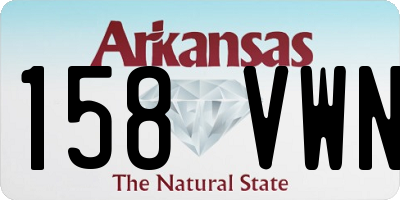 AR license plate 158VWN