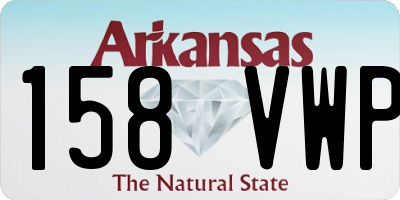AR license plate 158VWP