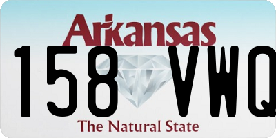 AR license plate 158VWQ