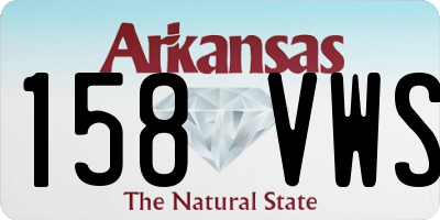 AR license plate 158VWS