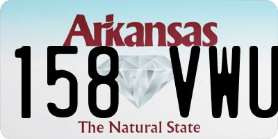 AR license plate 158VWU
