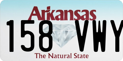 AR license plate 158VWY