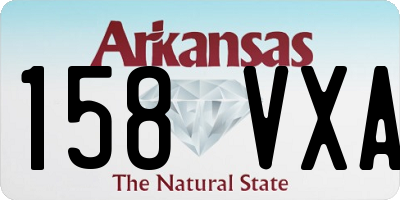 AR license plate 158VXA