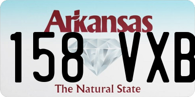 AR license plate 158VXB