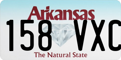 AR license plate 158VXC