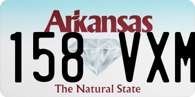 AR license plate 158VXM