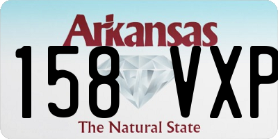 AR license plate 158VXP