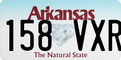 AR license plate 158VXR