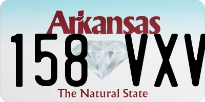 AR license plate 158VXV