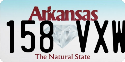 AR license plate 158VXW