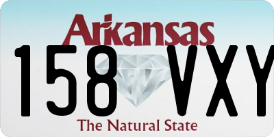 AR license plate 158VXY