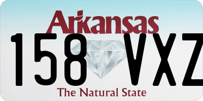 AR license plate 158VXZ