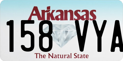 AR license plate 158VYA