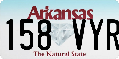 AR license plate 158VYR
