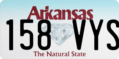 AR license plate 158VYS