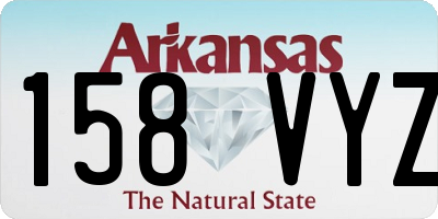 AR license plate 158VYZ