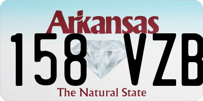 AR license plate 158VZB
