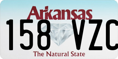 AR license plate 158VZC