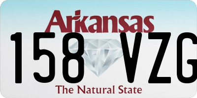 AR license plate 158VZG