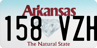 AR license plate 158VZH
