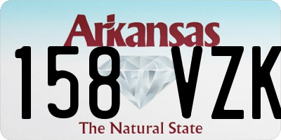 AR license plate 158VZK