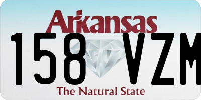 AR license plate 158VZM