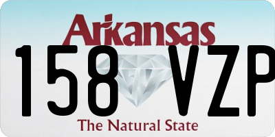 AR license plate 158VZP