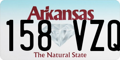 AR license plate 158VZQ