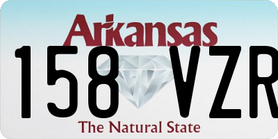 AR license plate 158VZR