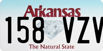 AR license plate 158VZV