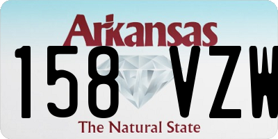 AR license plate 158VZW