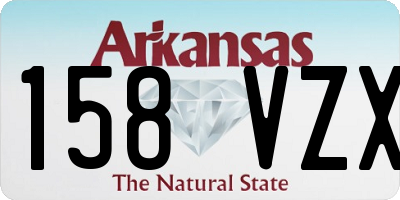 AR license plate 158VZX