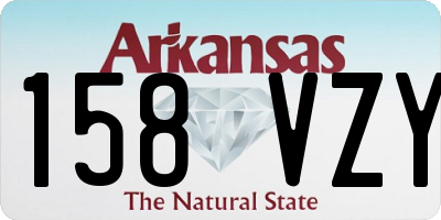 AR license plate 158VZY