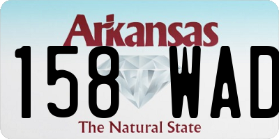 AR license plate 158WAD