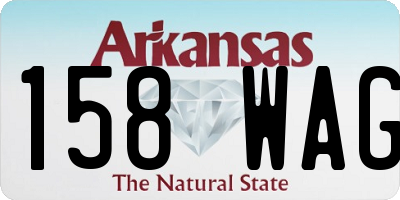 AR license plate 158WAG