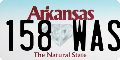 AR license plate 158WAS