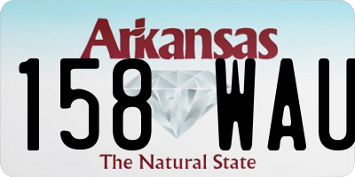 AR license plate 158WAU