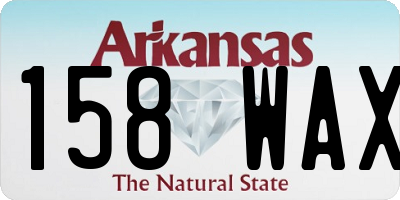 AR license plate 158WAX