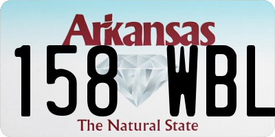 AR license plate 158WBL