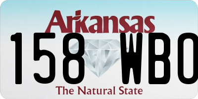 AR license plate 158WBO
