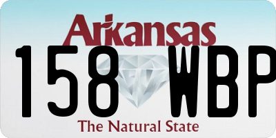 AR license plate 158WBP