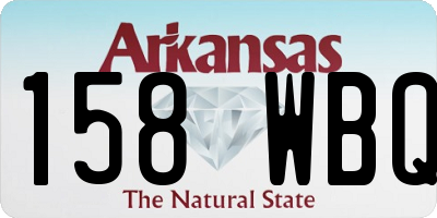 AR license plate 158WBQ