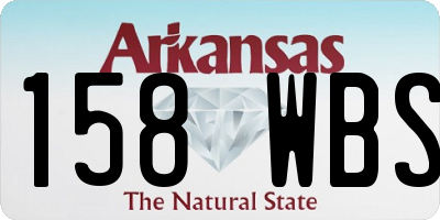 AR license plate 158WBS