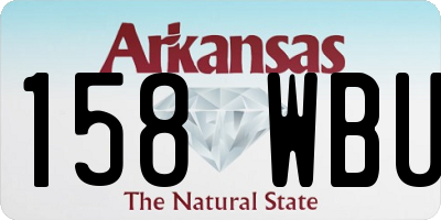 AR license plate 158WBU
